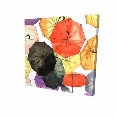 FONDO 16 x 16 in. Suspended Umbrellas-Print on Canvas FO3326522